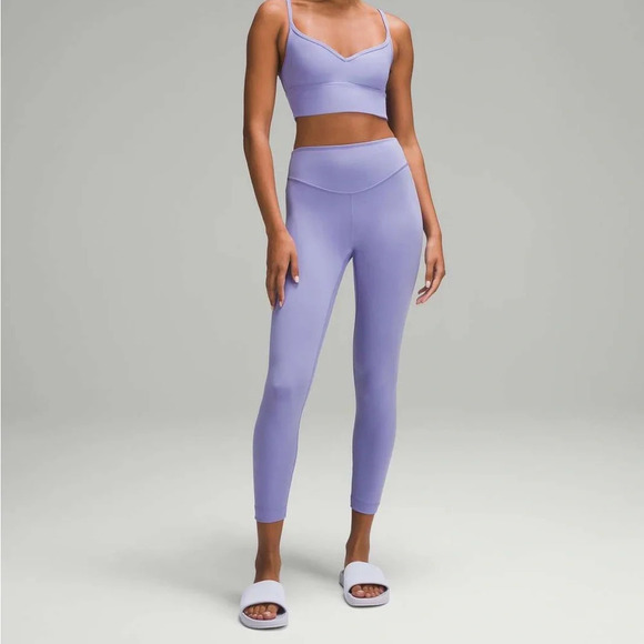 🆕💜 Lululemon Wunder Under SmoothCover High Rise Tights 25” - Dark Lavender - Picture 9 of 9